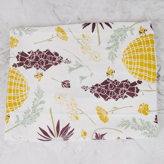 Support Local! Freckled Hen Farm Botanical Tea Towel
