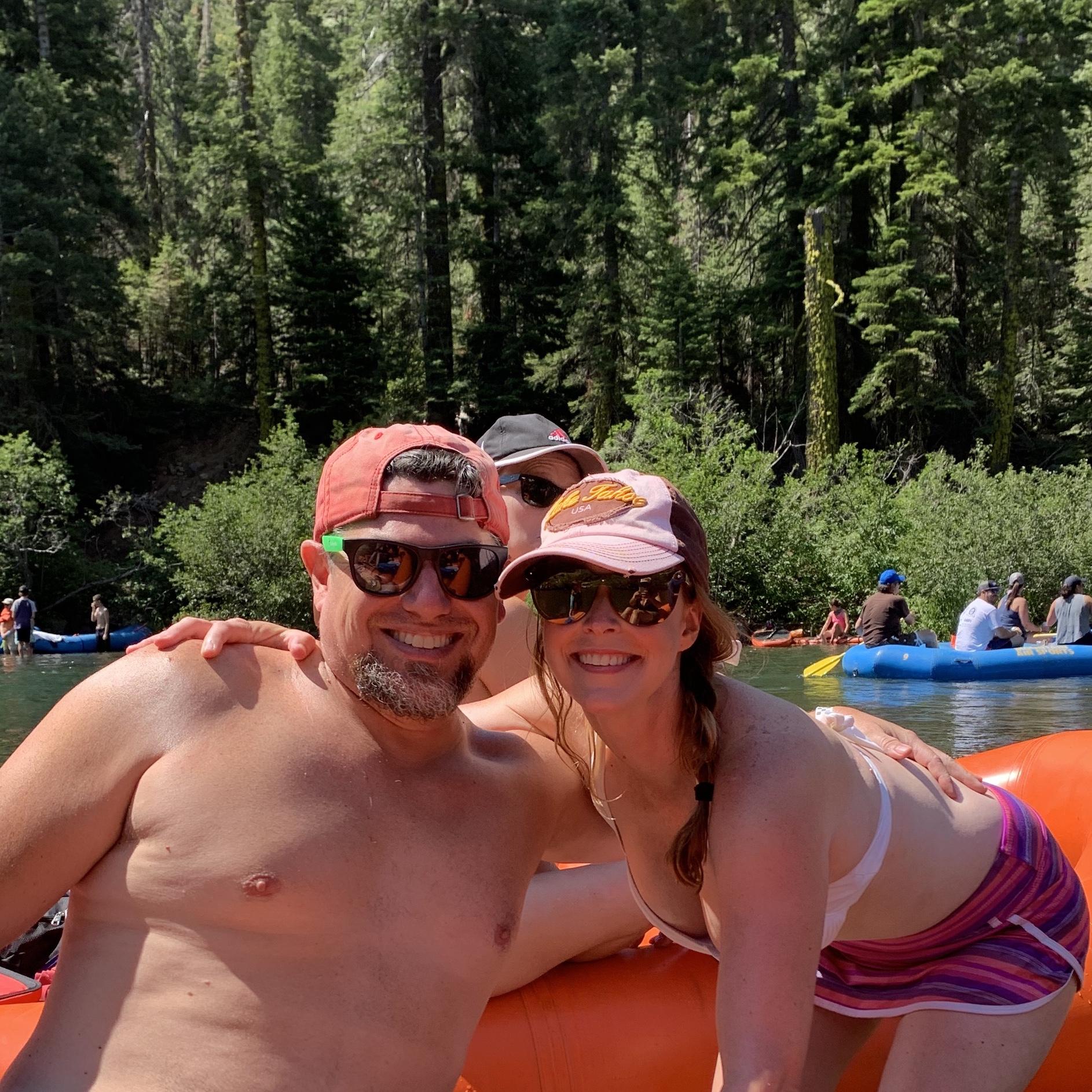 Floating on the Truckee River, July 2020