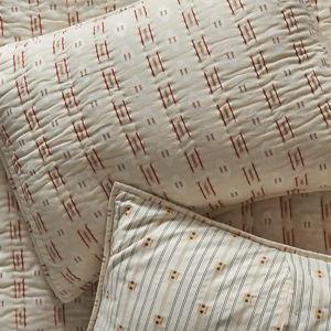 Nera Yarn Dye Jacquard Striped Shams, Set of 2