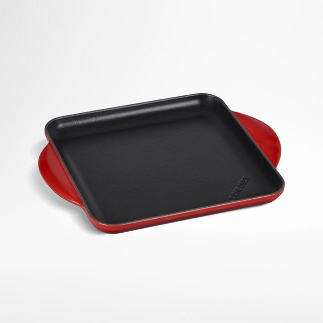 Le Creuset ® Signature 9.5" Cerise Square Griddle Pan