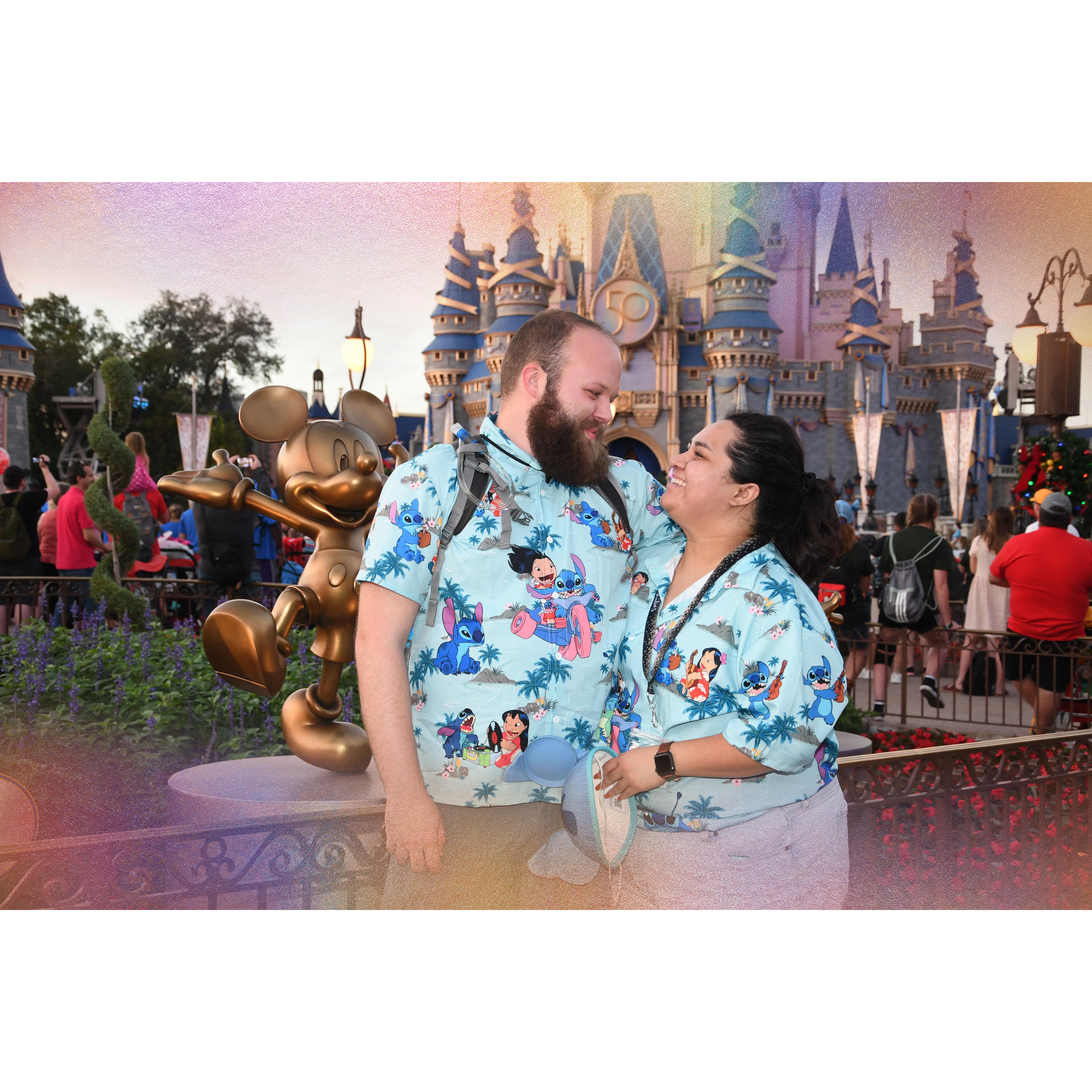 Our first time going to Disney World.