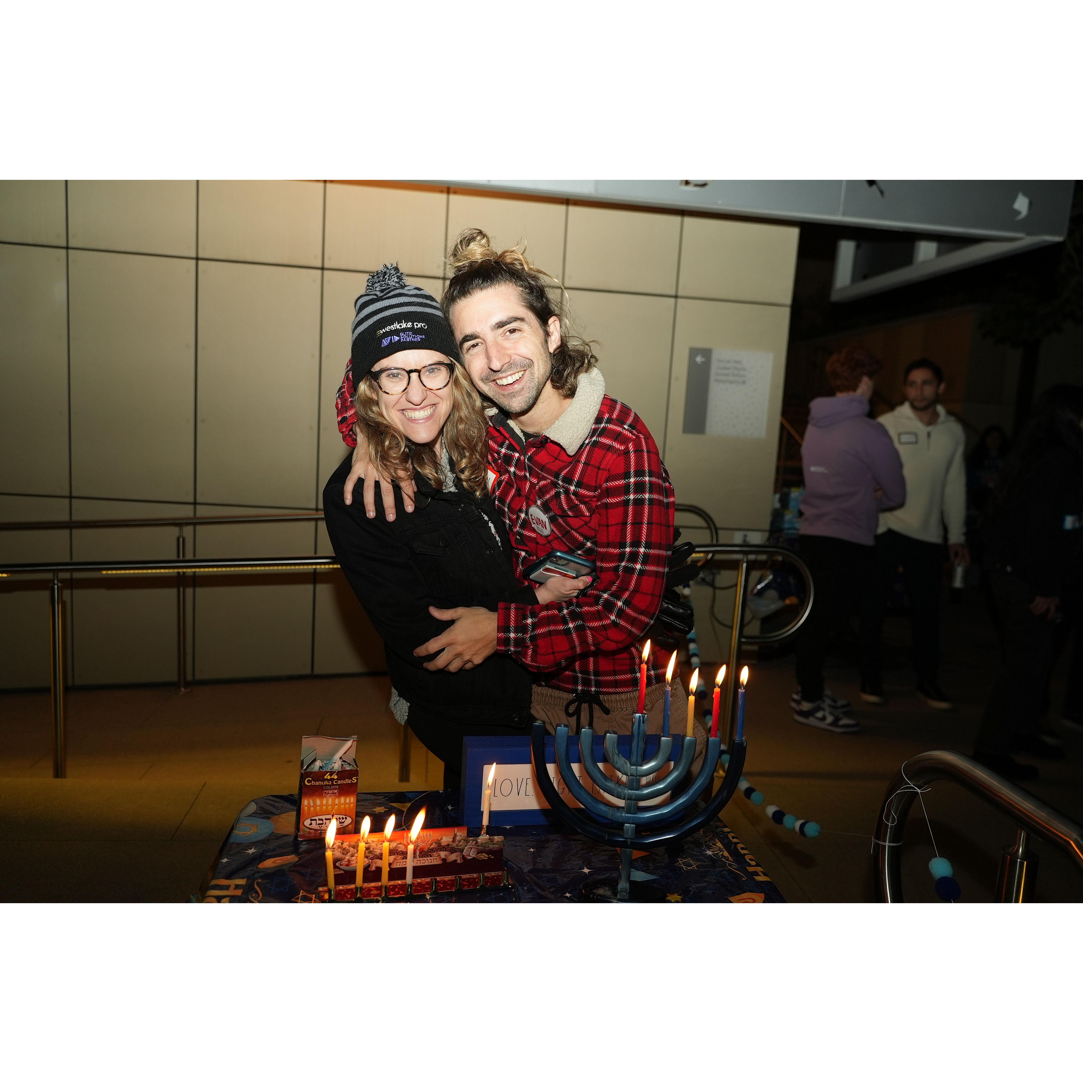Celebrating Hanukkah with Moishe House