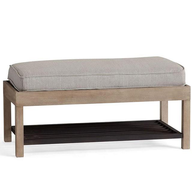 Lucy Entry Collection, Shoe Bench, Light Wood/Black Metal