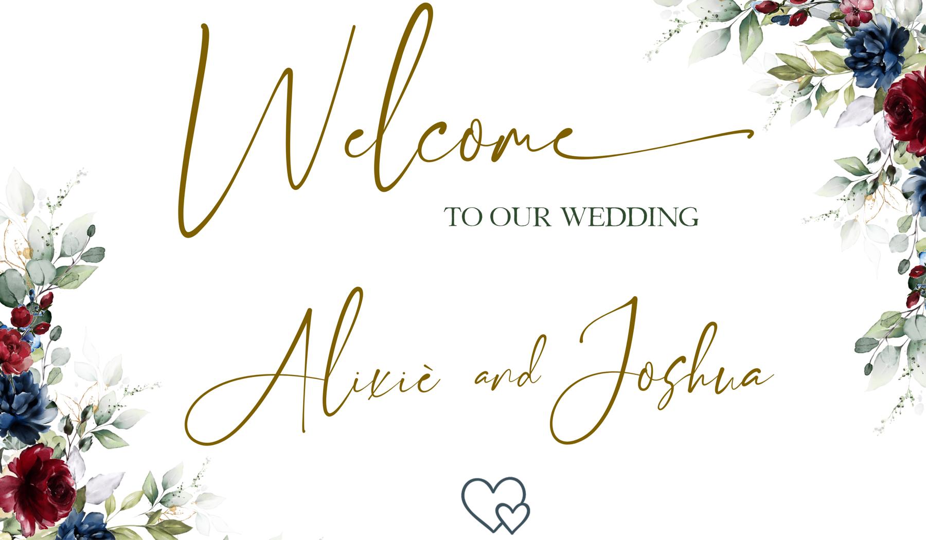 The Wedding Website of Alixié Charles and Joshua Payne