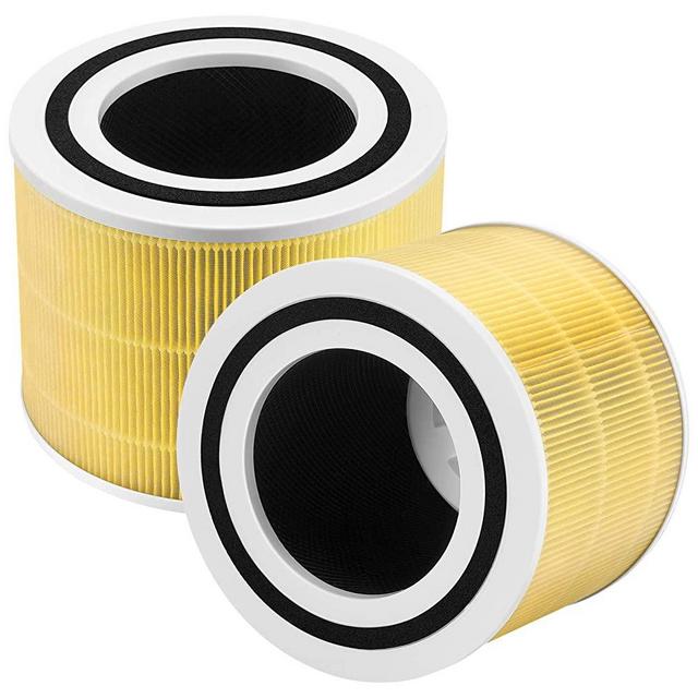 isinlive Core 300 H13 HEPA Pet Care Replacement Filter for LEVOIT Core 300 Air Purifier Core 300-RF-PA, Yellow (2 Pack )