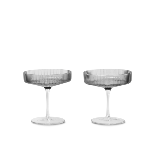 Ripple Champagne Saucers (set of 2)