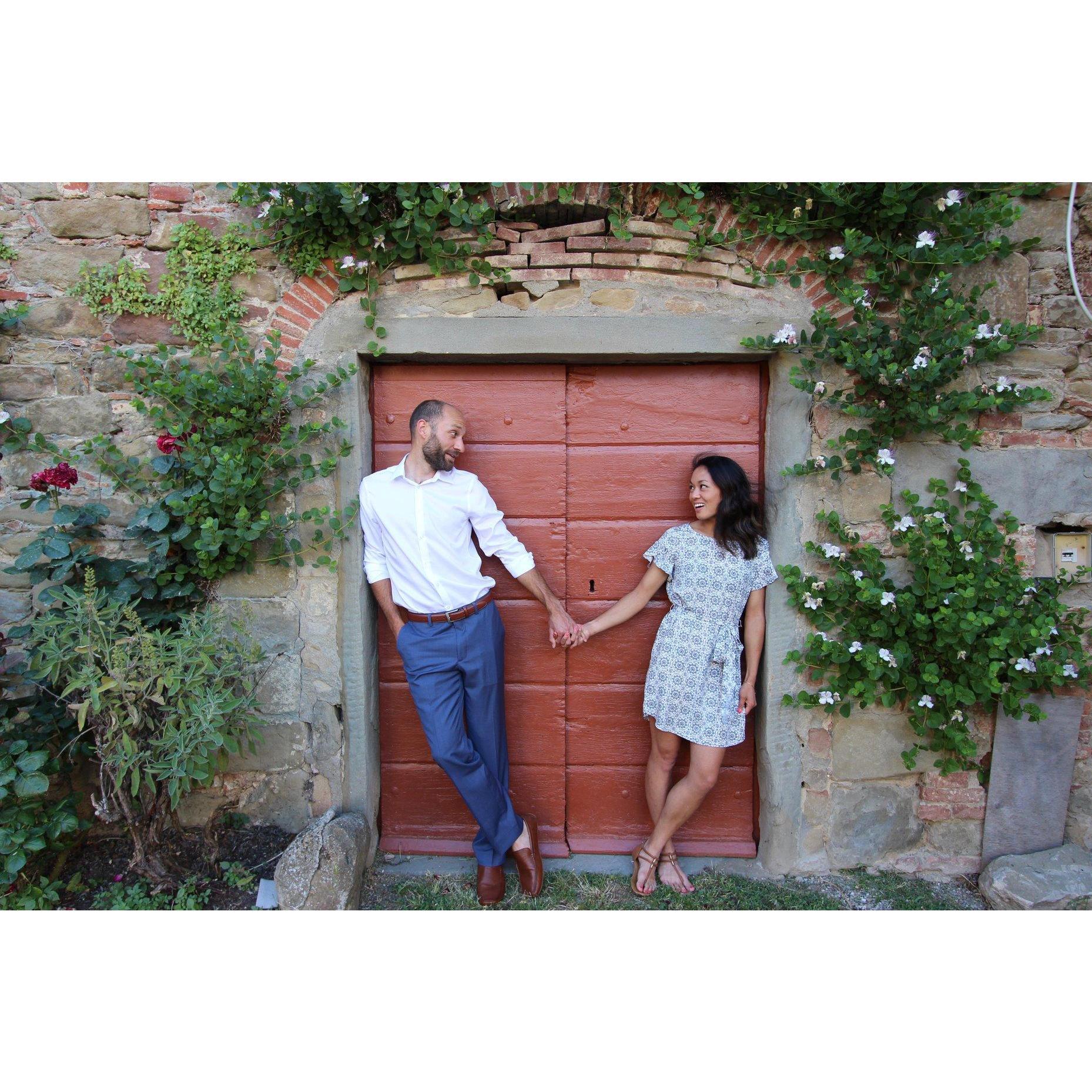 At our friends Brooke & Mike's wedding in Italy!