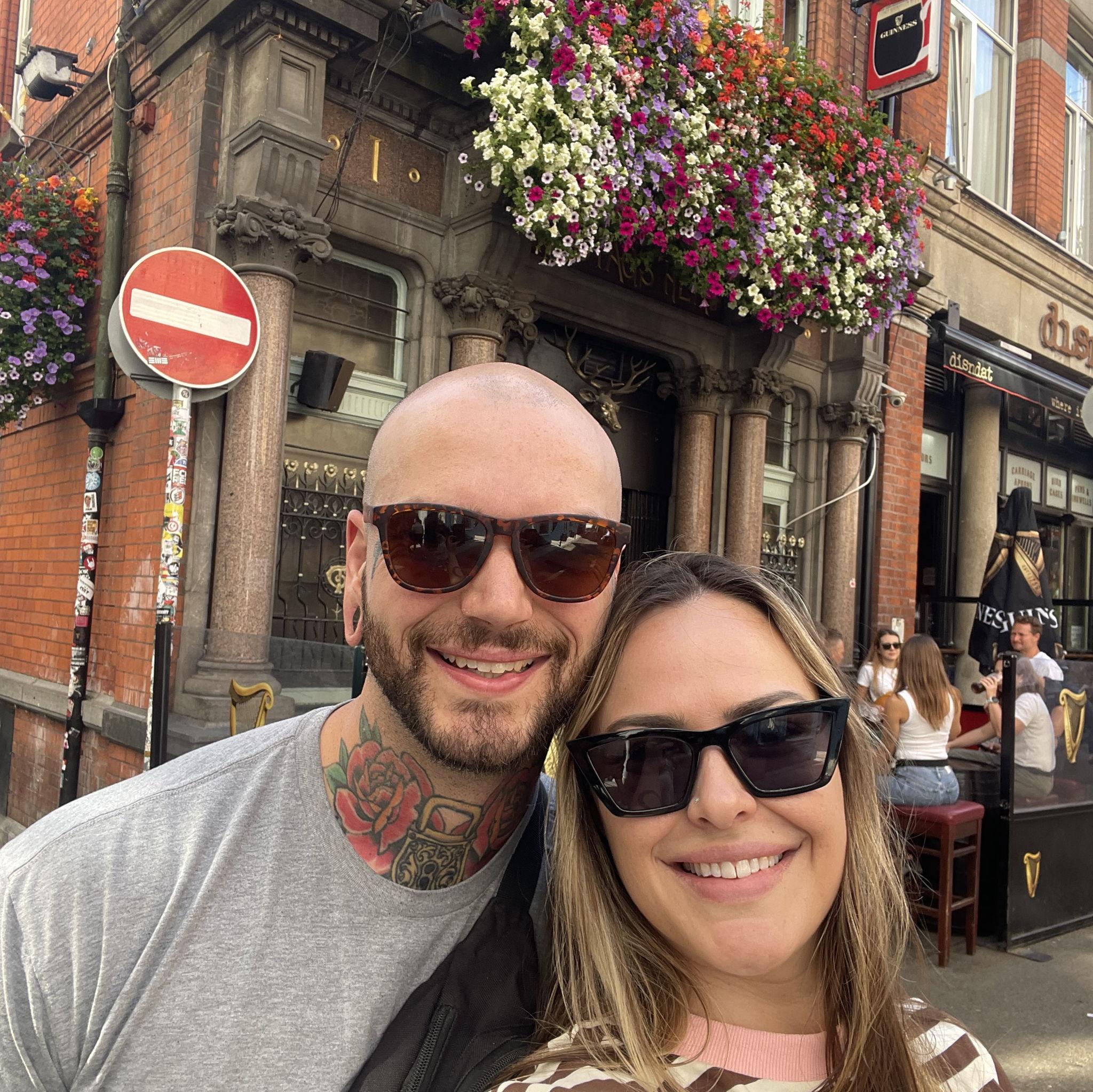 In Dublin right after we got engaged