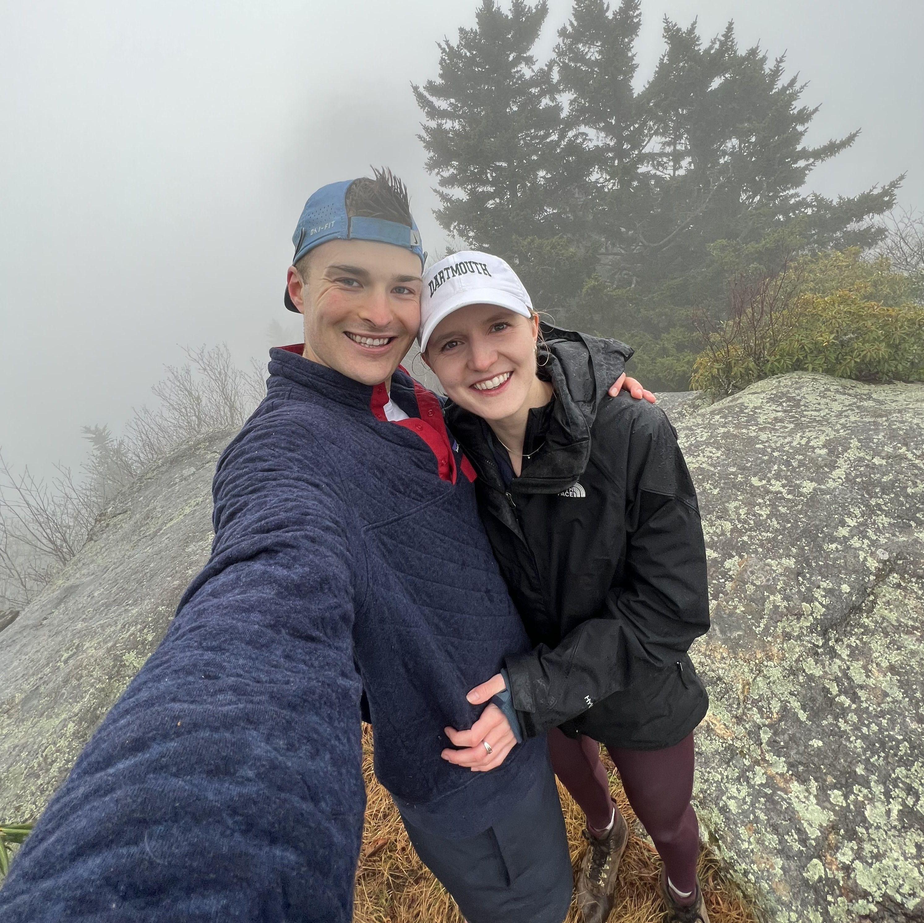 A hike in Maggie Valley, NC near Mitchell's grandpa's cabin