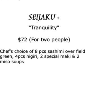 Dinner for two at Wabi Sabi