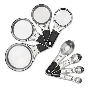 OXO 8-Piece Stainless Steel Measuring Cup/Spoon Set