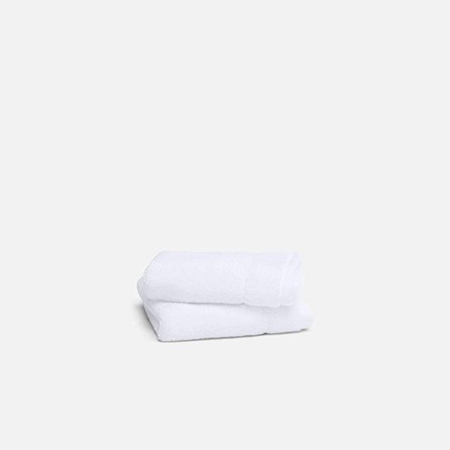 Brooklinen Wash Cloths, White Super-Plush - Set of 2