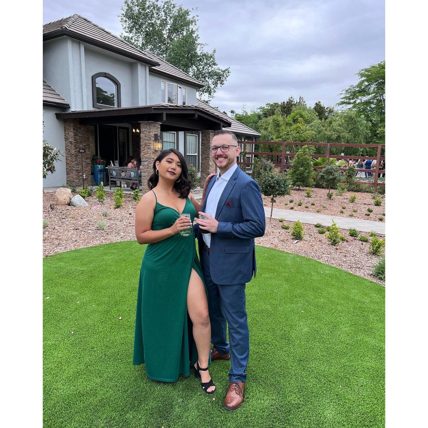 At another one of our friends' weddings
