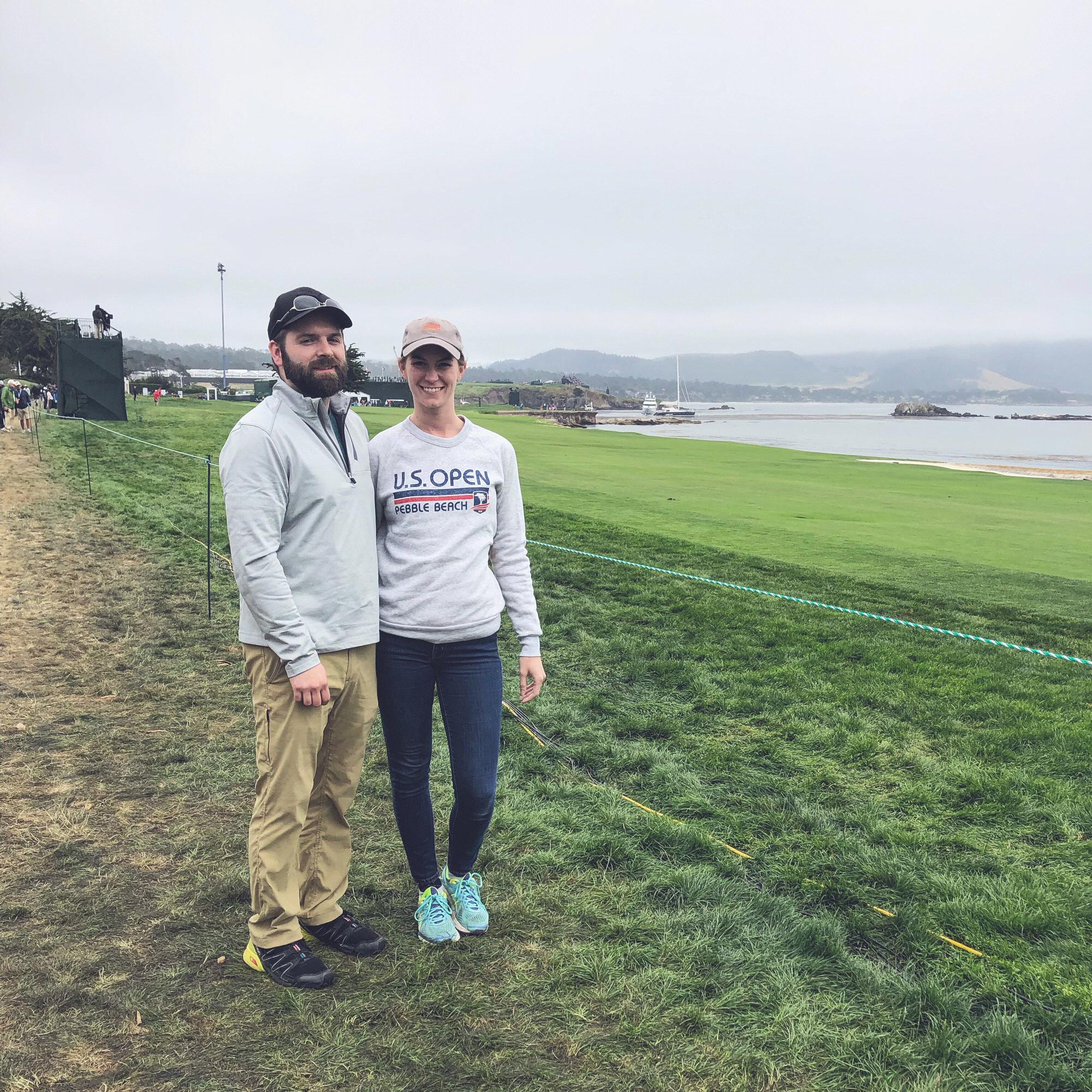 2019 - Enjoying a round of golf at Pebble Beach.
