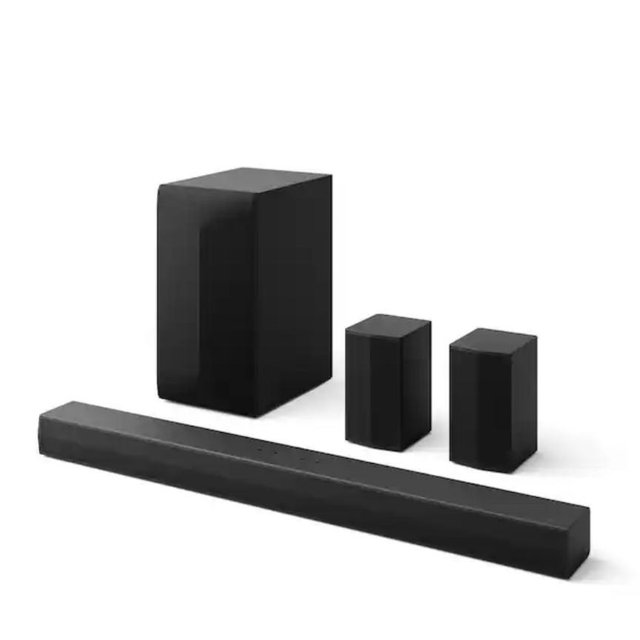 LG - 5.1-Channel S60TR Home Theater Soundbar with Wireless Subwoofer and Rear Speakers, Dolby Audio - Black