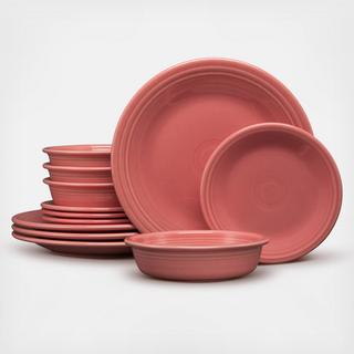 Classic Rim 12-Piece Dinnerware Set, Service for 4