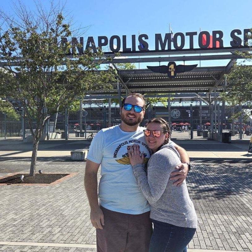 What better place to get engaged than the Indianapolis Motor Speedway?!