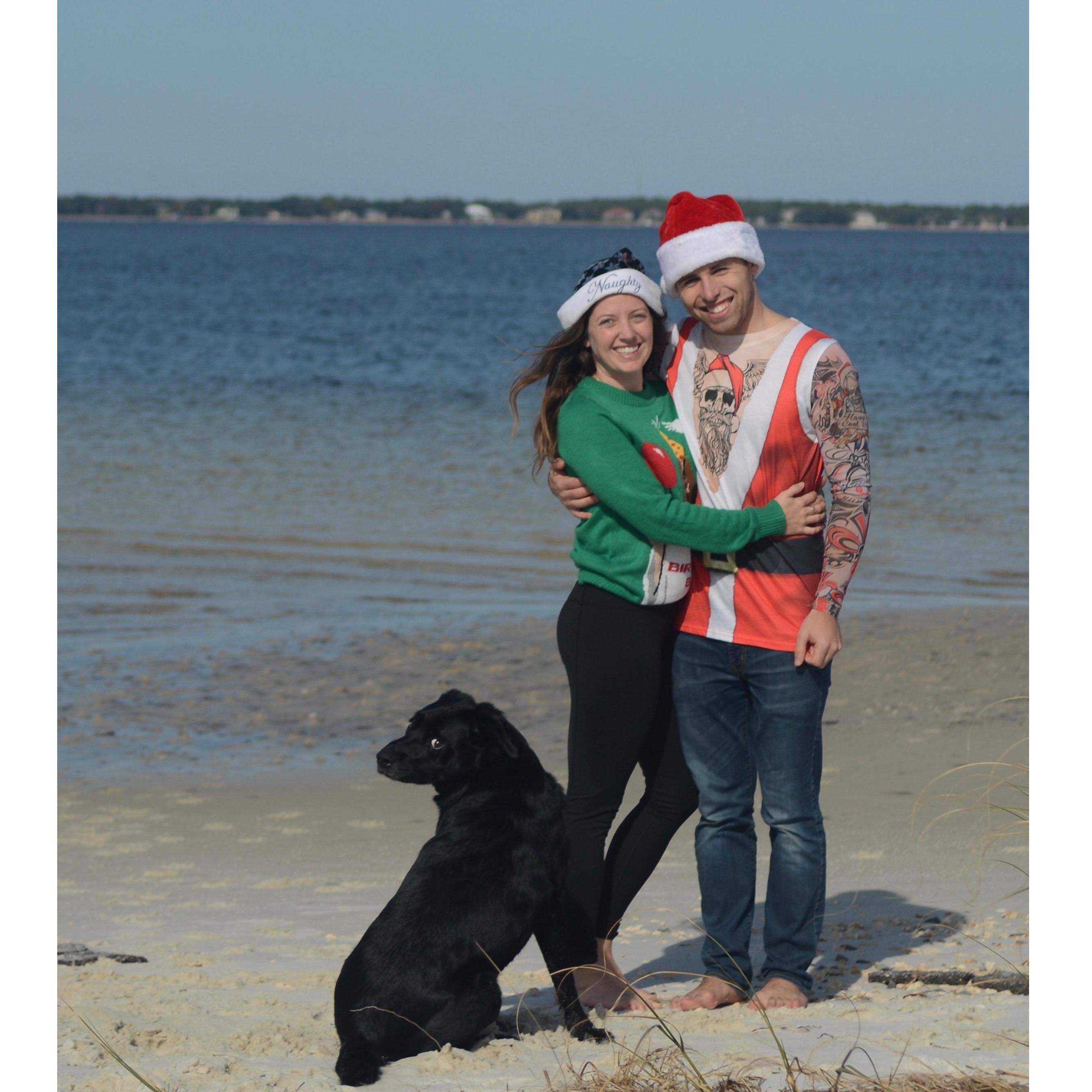 Christmas Day mini engagement shoot with Truman