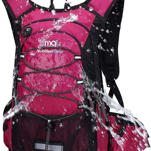 Mubasel Gear Insulated Hydration Backpack Pack with 2L BPA Free Bladder - Keeps Liquid Cool up to 4 Hours – for Running, Hiking, Cycling, Camping
