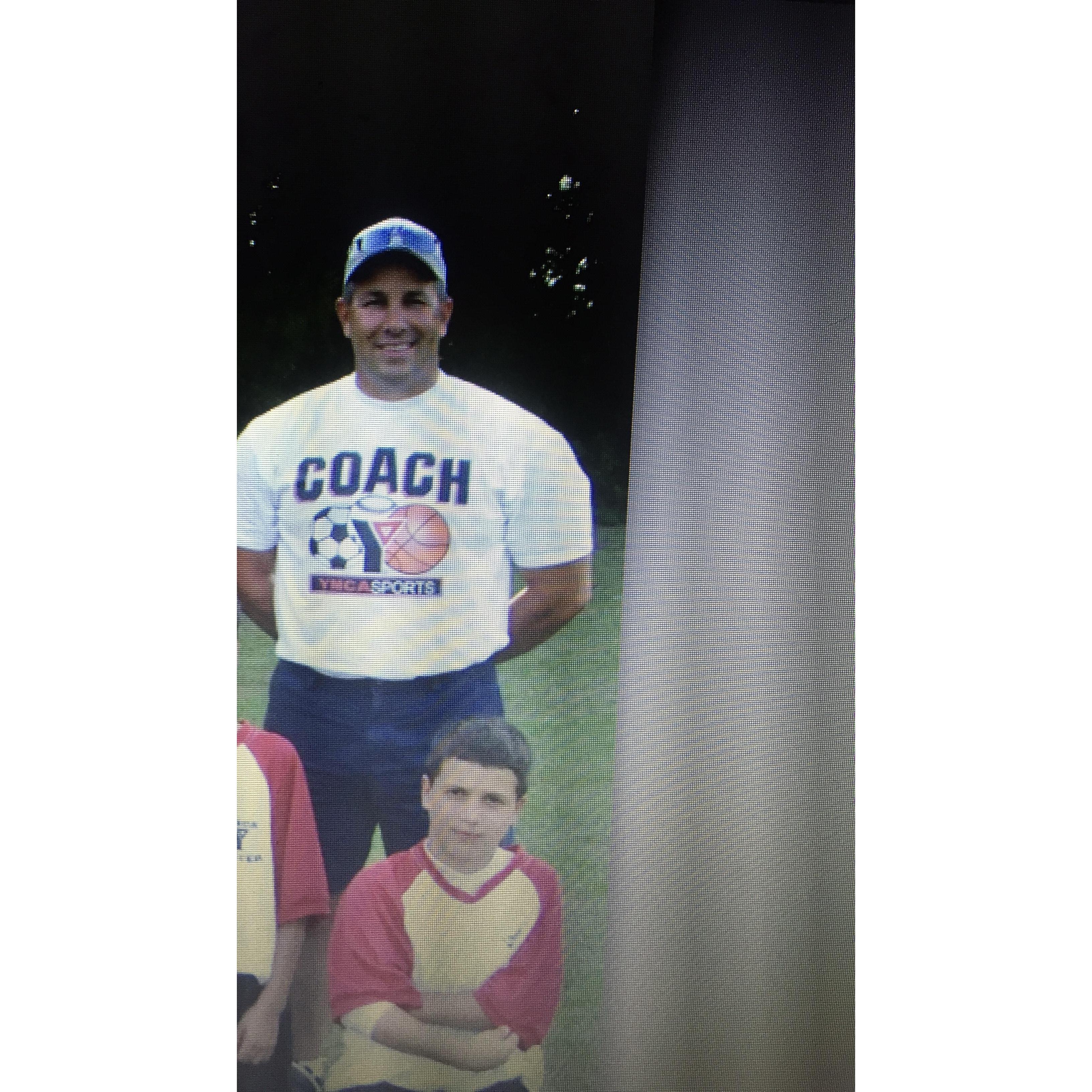 Little did he... know this would be his first photo with his future father-in-law!