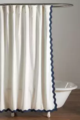 Maeve Scalloped Shower Curtain
