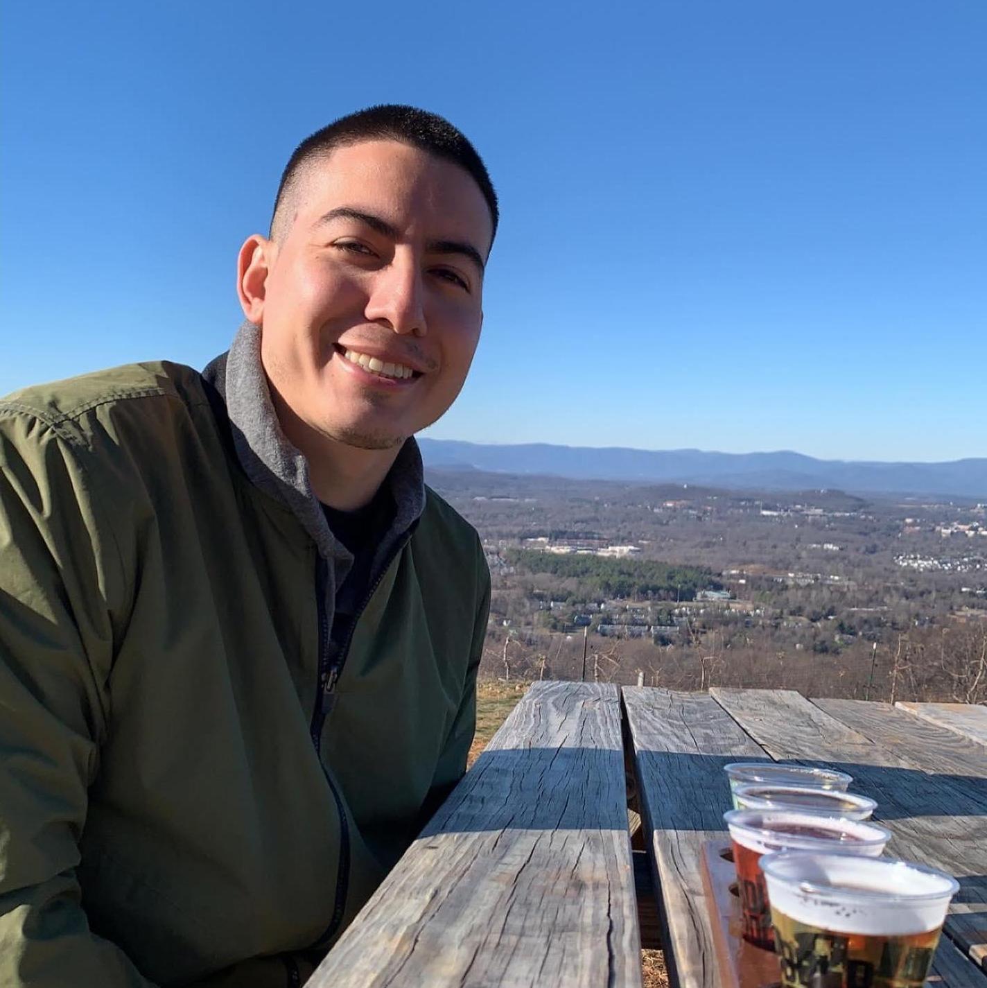 Alexis's first time visiting Charlottesville and going to Carter's Mountain where he would later propose. Dec 2022