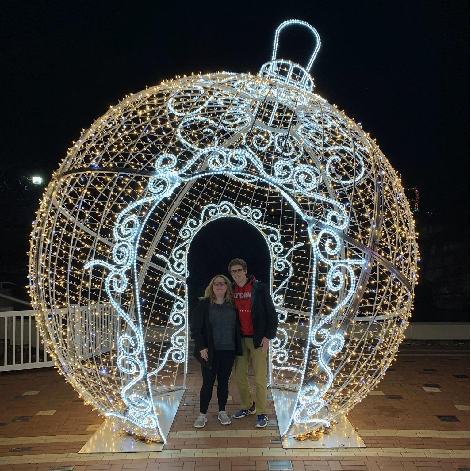 First holiday lights at the zoo!