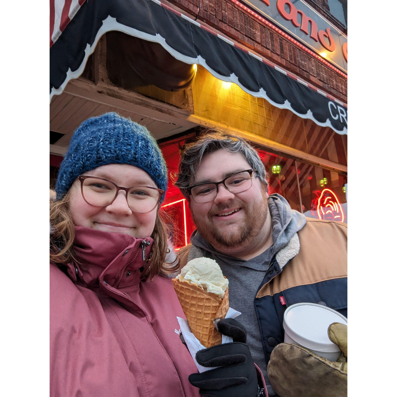The cold never stopped us from enjoying our favorite treats!