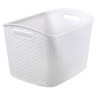 Y-Weave 11"x13" Extra Large Storage Bin White - Room Essentials™