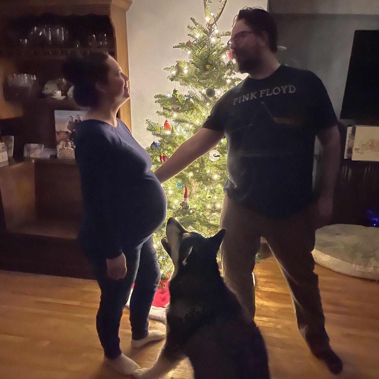 Our last Christmas before our daughter Carmen came into our world! 7 months pregnant - Portland, 2023