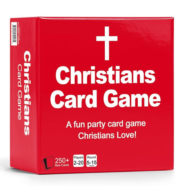 Christians Card Game – Hilarious, Clean Party Game for Adults & Teens | 250+ Cards | Perfect for Youth Groups, Bible Study, Family Game Night & Church Retreats | 2–20 Players, Easy to Learn