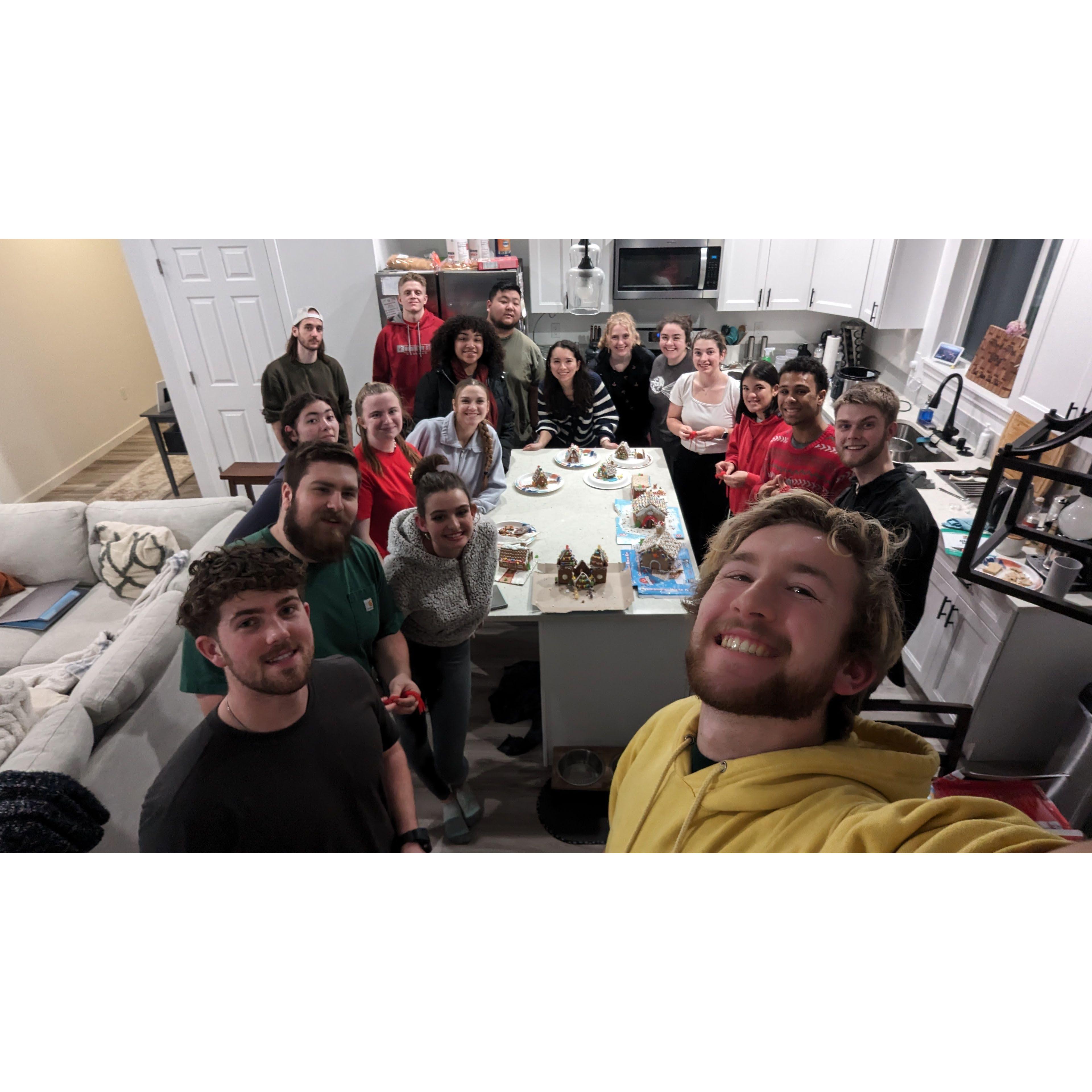 Our "small" group where Dawson would do the dishes