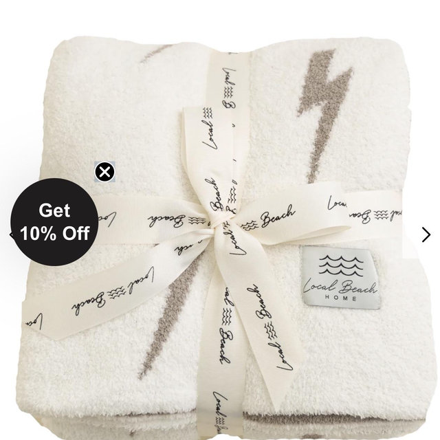 Lightning Bolt Luxe Home Blanket