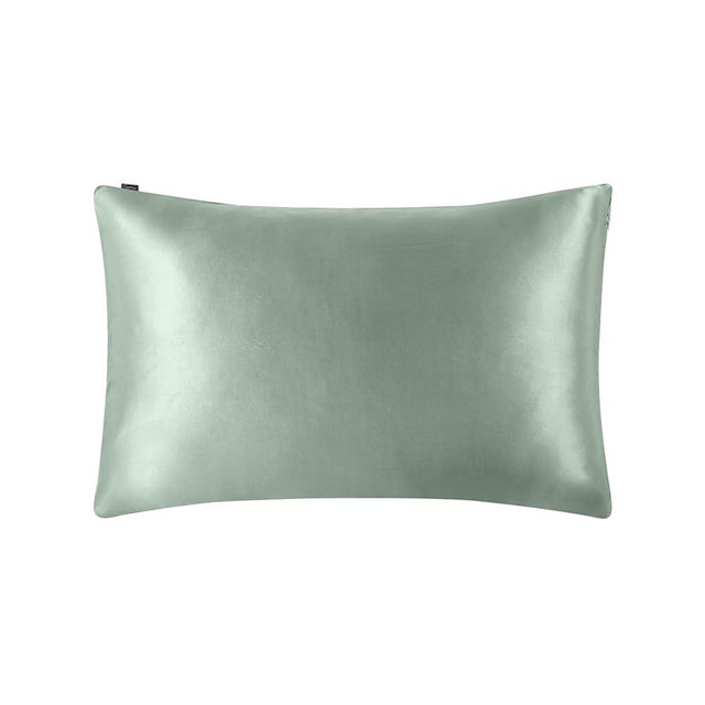 LILYSILK Pillowcase for Hair and Skin 100% Mulberry Silk 19 Momme Both Sides Silk Bed Pillow Cover with Hidden Zipper 1 Pc King 20''x36'' Avocado Green