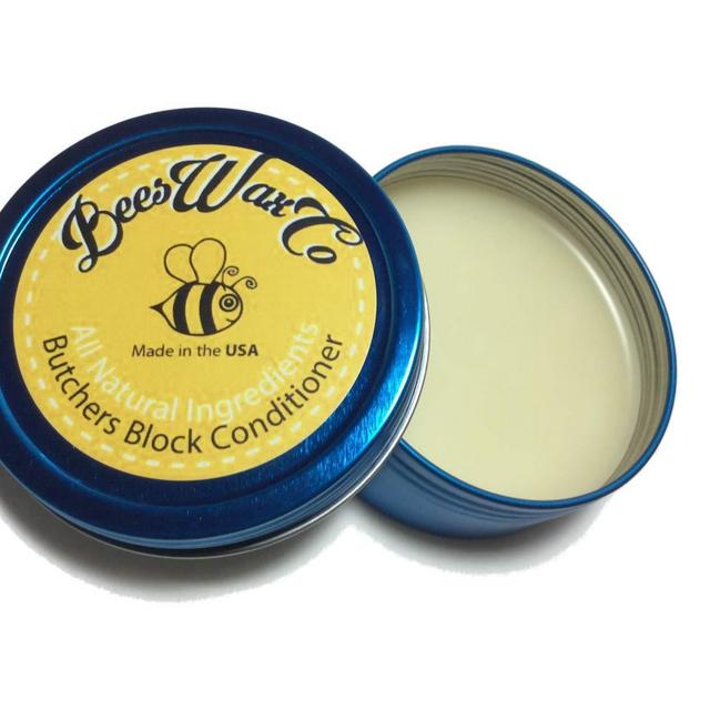 Beeswax Wood and Butchers Block Conditioner, Cleaner and Protector Wax. Renew Cutting Boards, Woods, Bamboo, Wooden Surfaces. All Natural. Works Great on Leather.