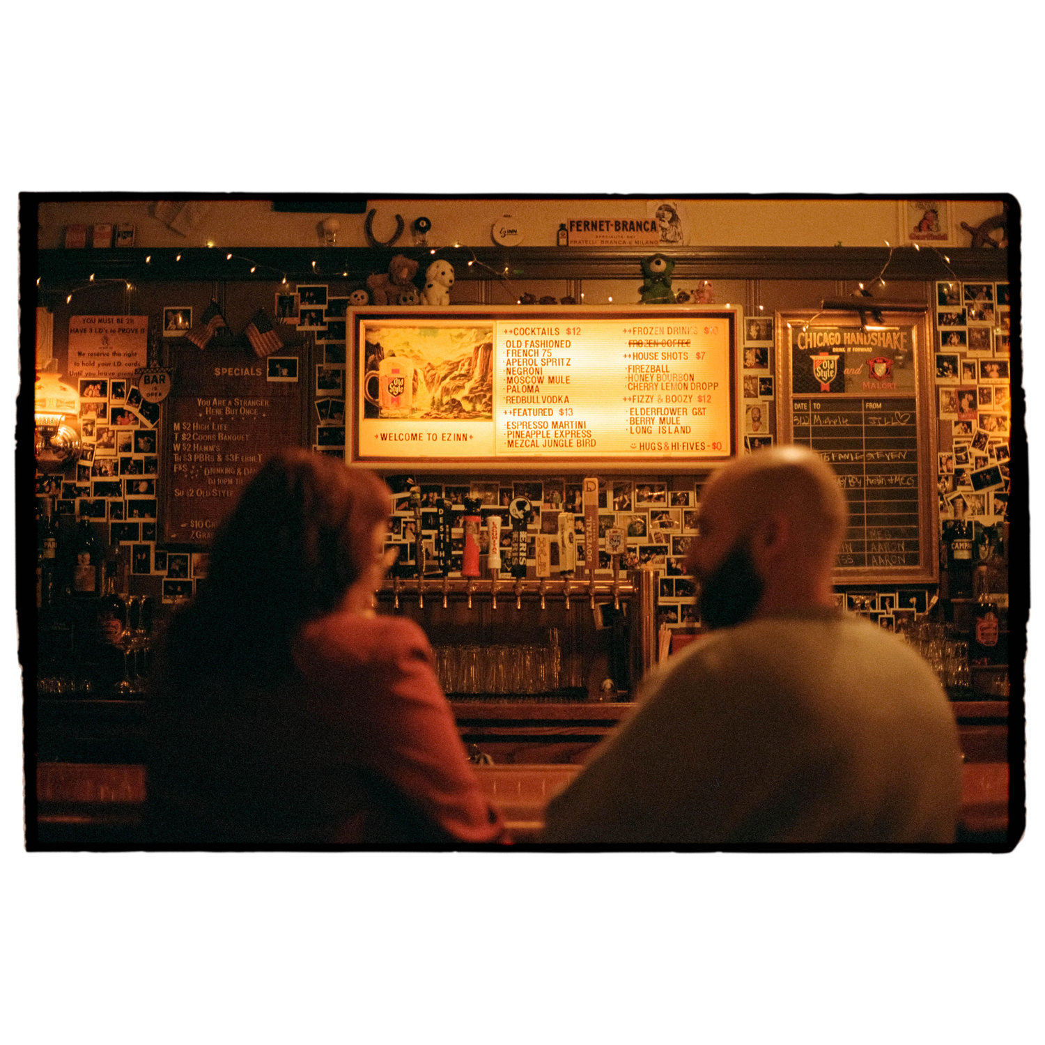 Callie and Ben fell in love with the EZ Inn on Western Ave in Chicago from the very first time they went. Since then, they have had Ben's bday, their engagement party, and engagement photos there!