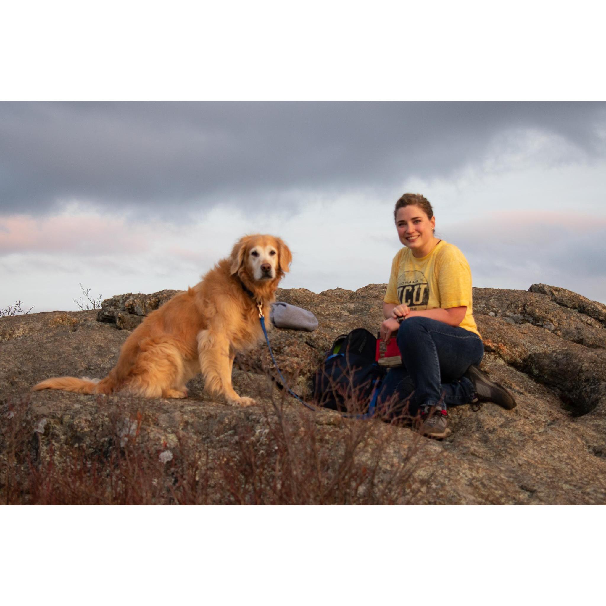 Loue's hike snack Spy Rock, VA November 2020
