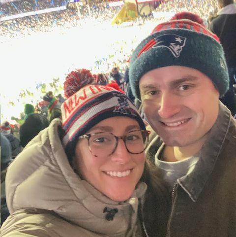 Maddie's first Patriots game, November 2025, Foxboro, MA