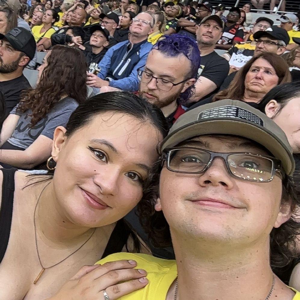 Our first Columbus Crew game together.