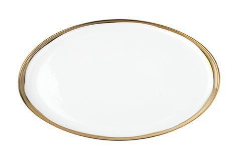 Dauville Oval Platters in Gold - Large