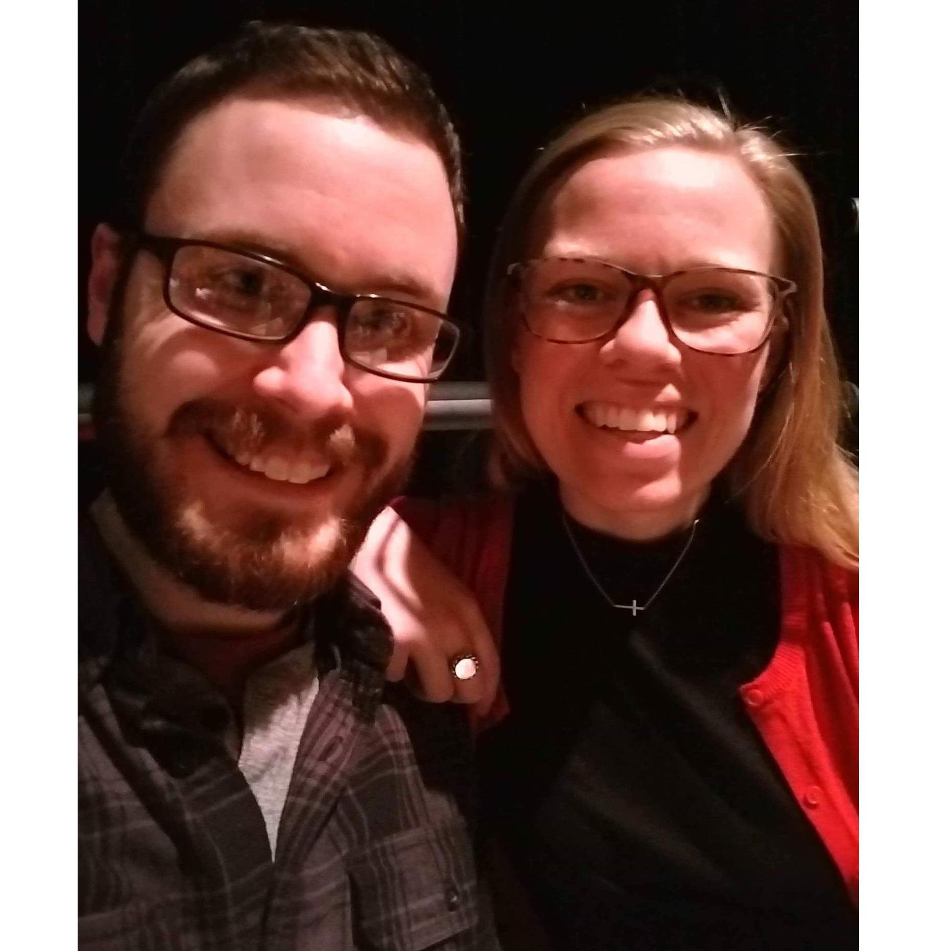 Enjoying The Diary of Anne Frank in Spring 2019. Hannah's brother, Matt, portrayed Peter van Pels.