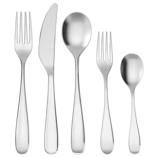 BEHAGFULL 20-piece flatware set, stainless steel