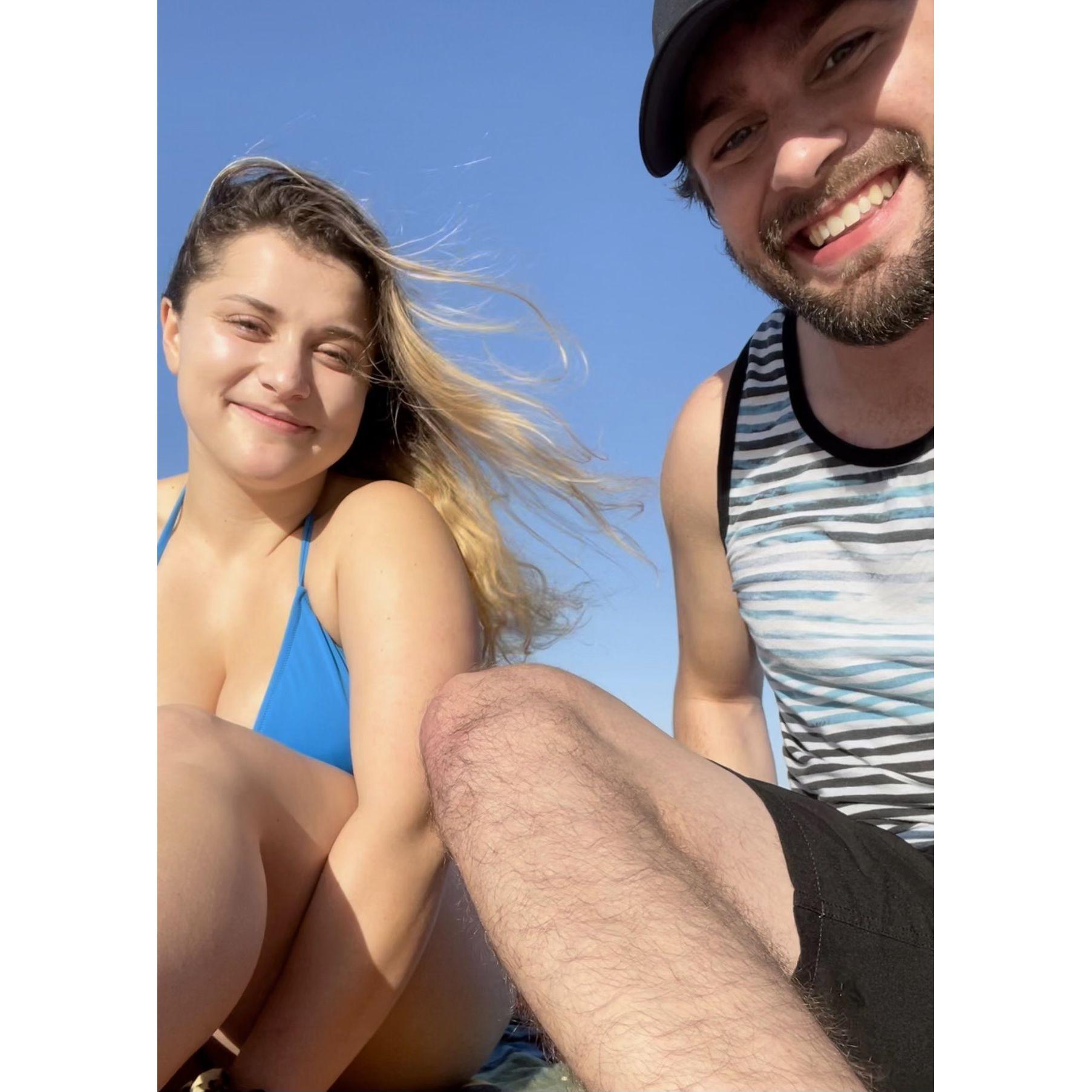 Our first date at the beach