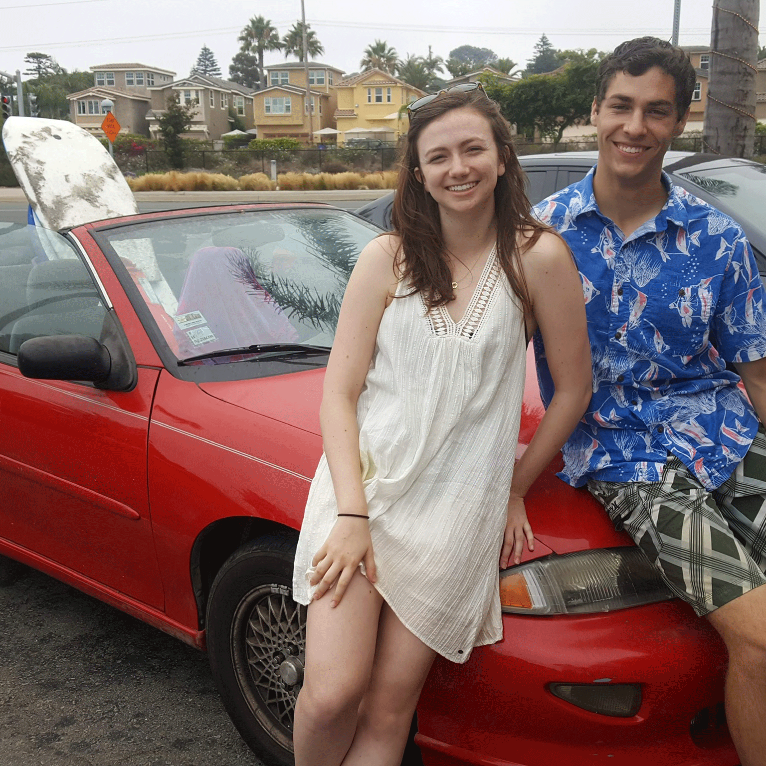 From spring break 2017 - we miss the red convertible!