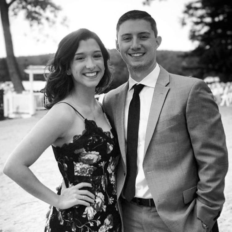 Celebrating at our friends' wedding