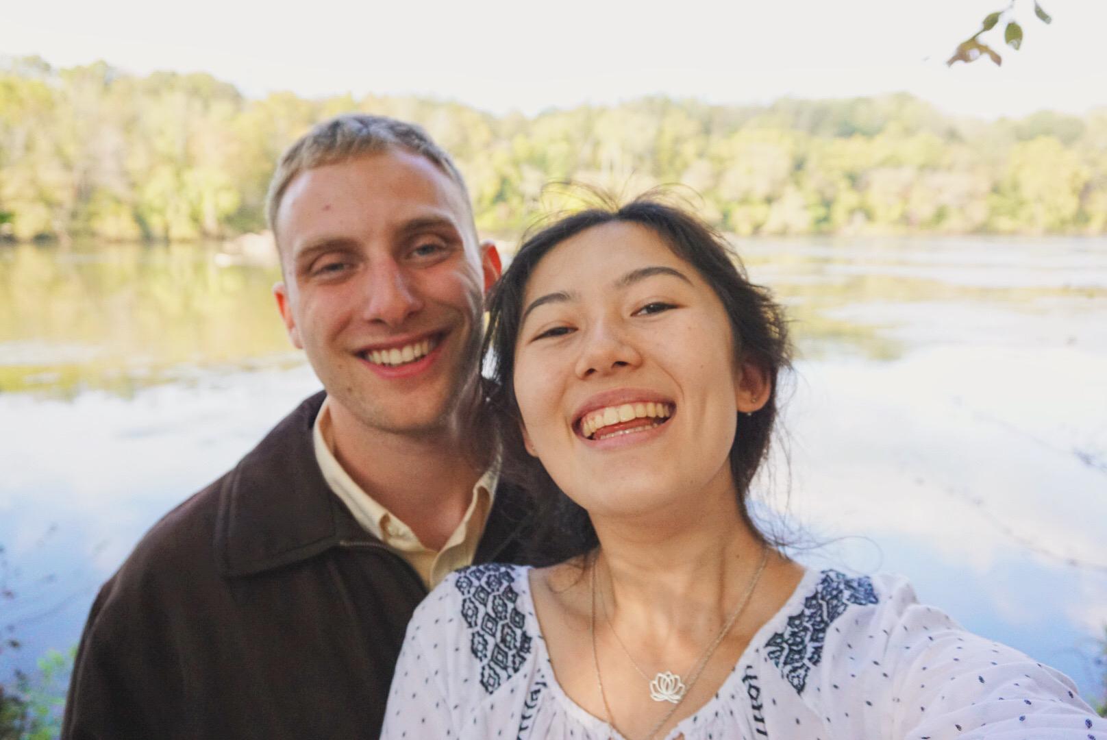 I got us lost going to Pilot Mountain this time, but we got to lazy by a river instead!