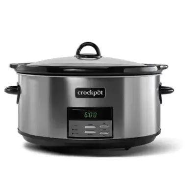 Crock-Pot® 8 qt. Programmable Slow Cooker in Black Stainless