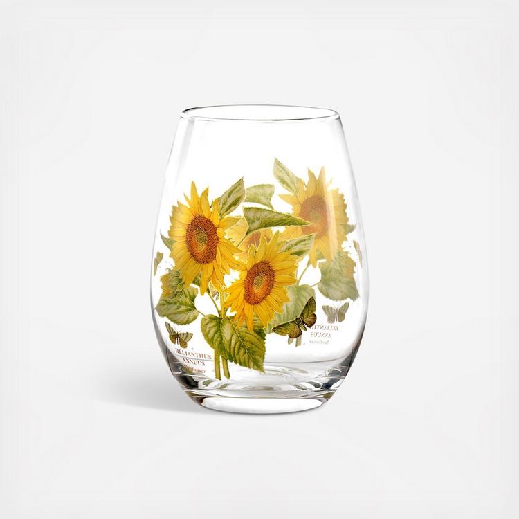 Portmeirion, Botanic Garden Assorted Stemless Wine Glass