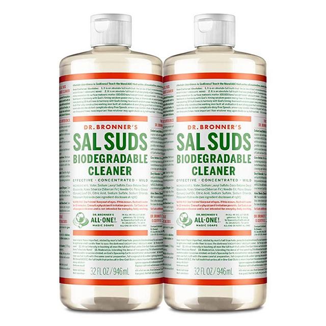 Dr. Bronner’s Sal Suds Biodegradable Cleaner – 32oz, 2 Pack