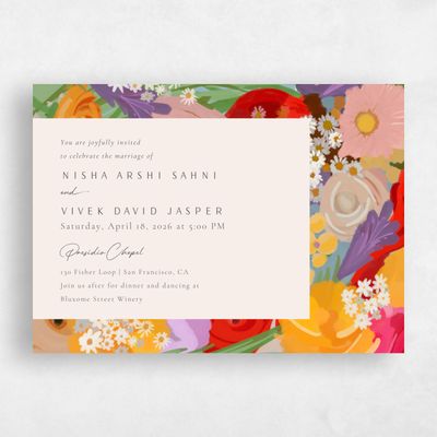 Yellow Wedding Invitation - Chesley Landscape